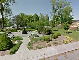 Carthage Public Library garden