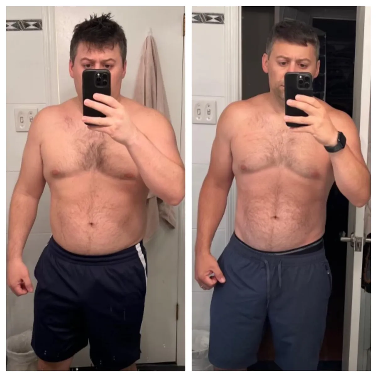Recent transformation before and after