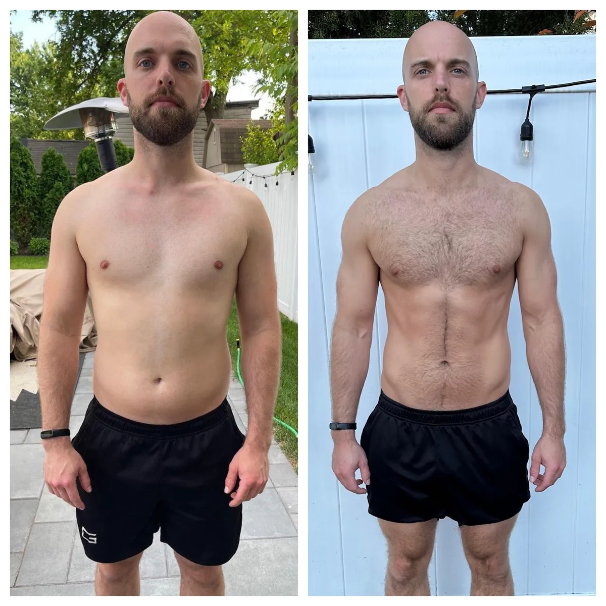 Recent transformation before and after