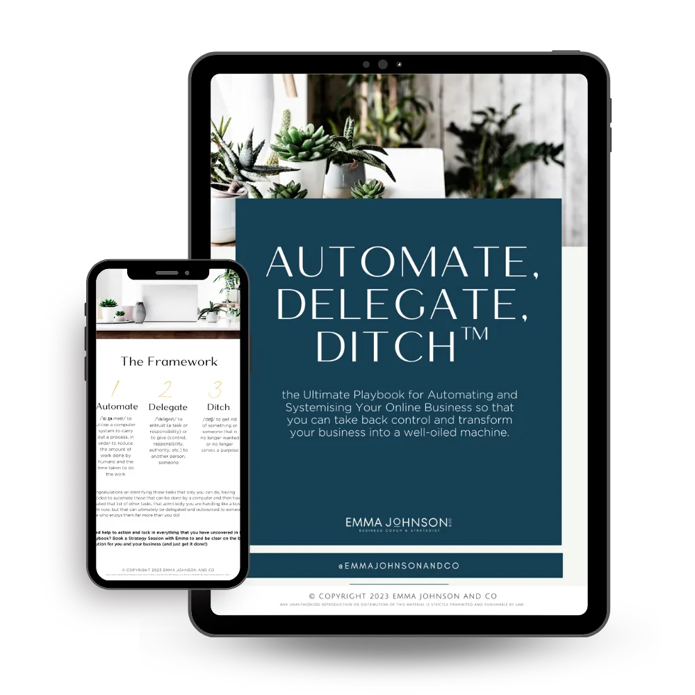 Automate Delegate Ditch Playbook MockUp