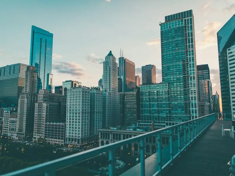 Architectural photography of high-rise buildings in McLean area