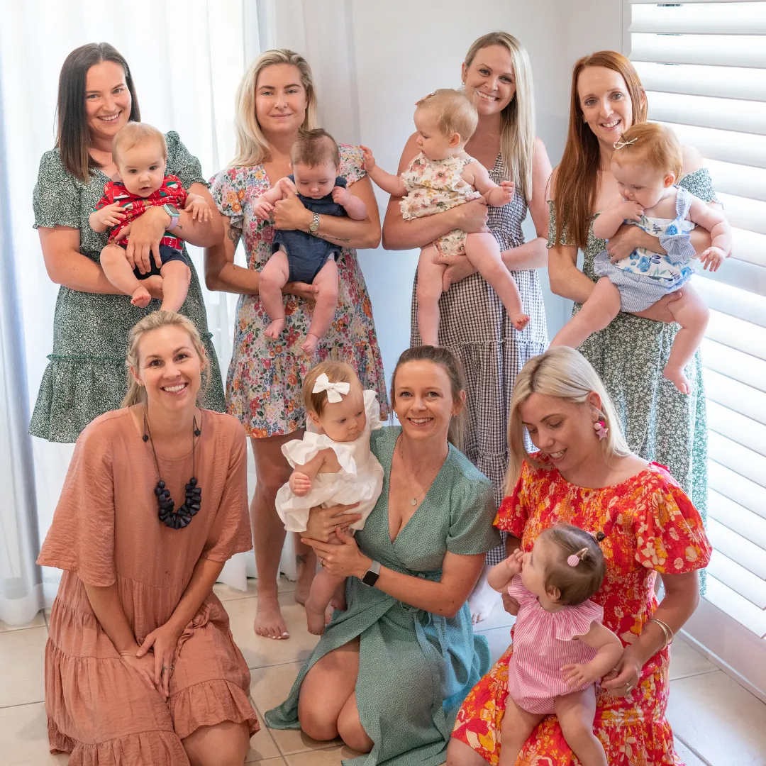 Group of Intuitive Mummas mothers and their babies gathered together