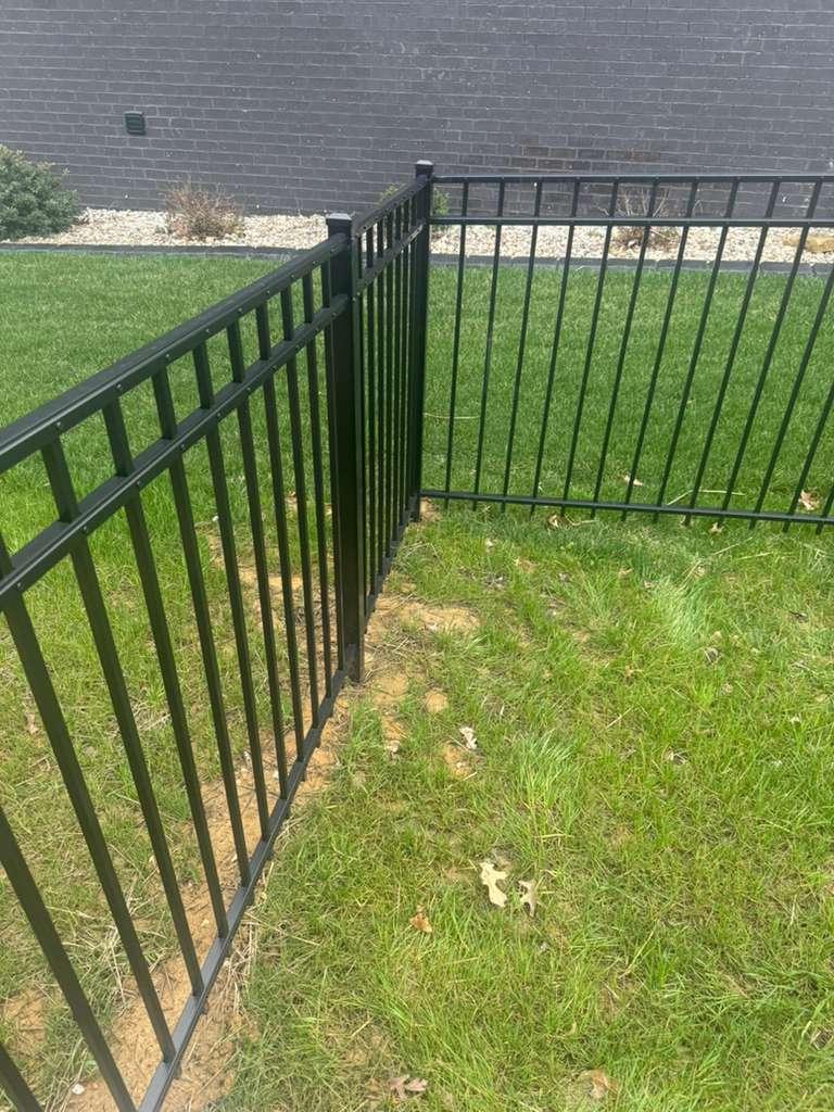 Fence installation project in Jeffersonville Indiana