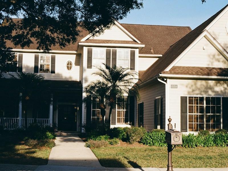 A large, two-story home in a Prince William County neighborhood