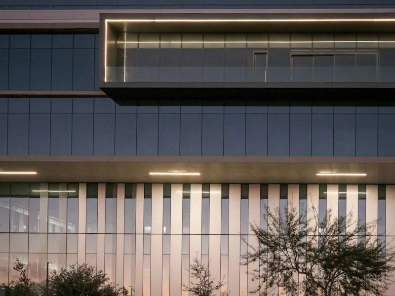 Modern real estate office building exterior in Sterling, VA