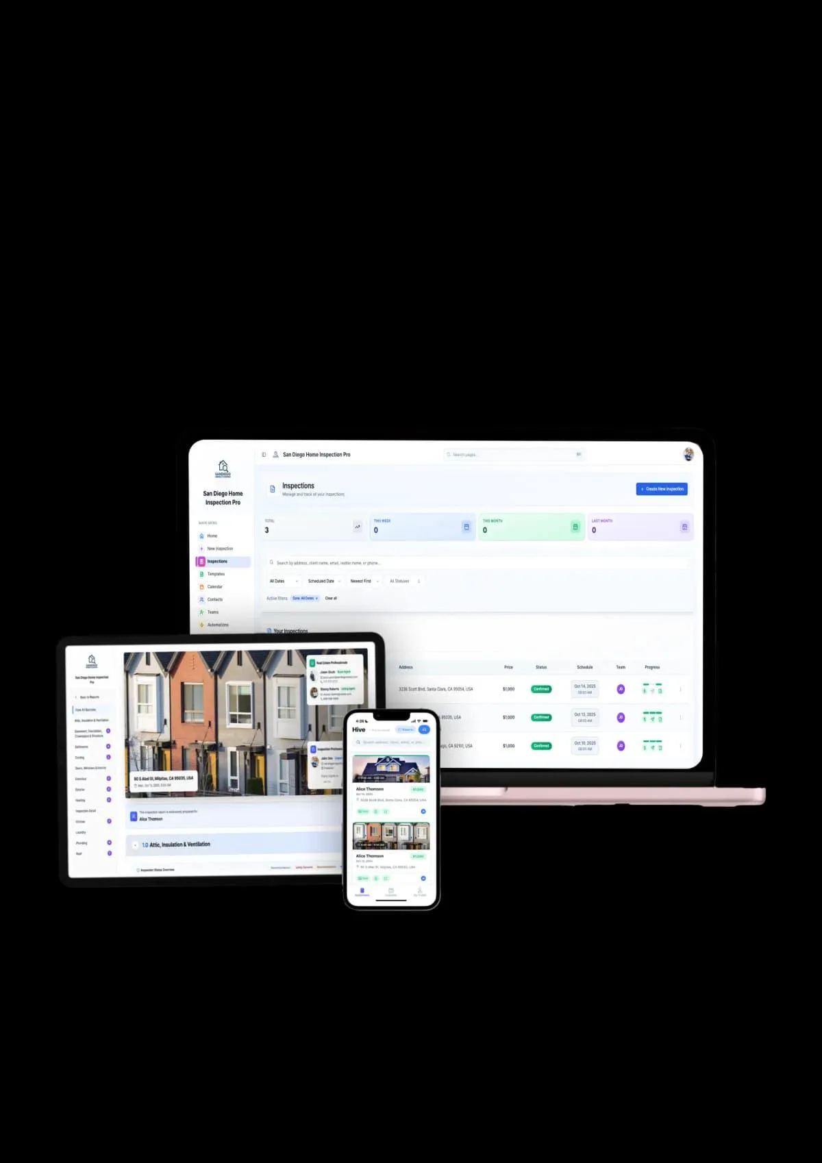 Modern Inspection Reports - Multi Device View