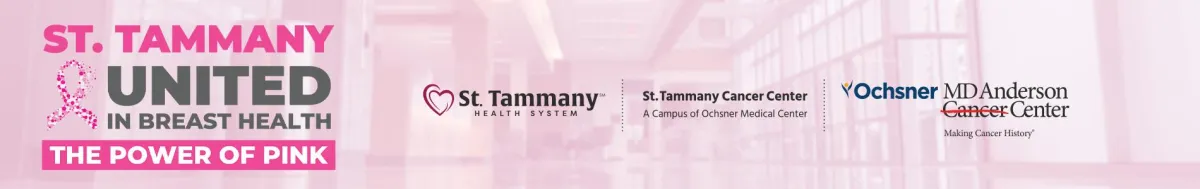 St. Tammany United in Breast Health - The Power of Pink Partner Banner