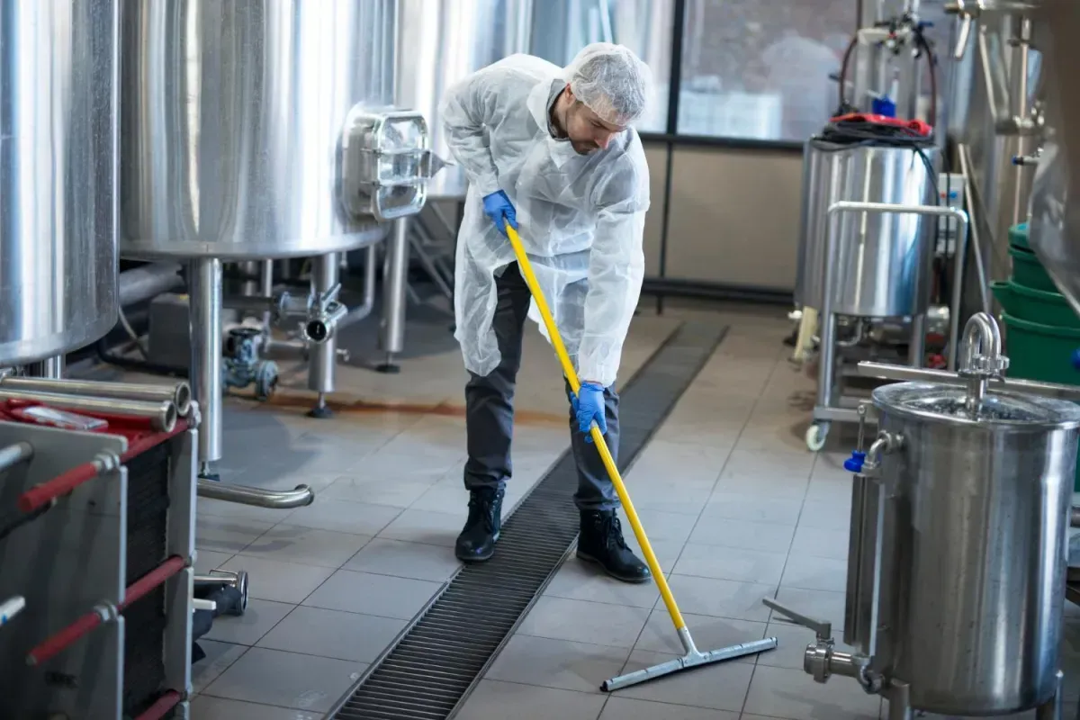 Specialized commercial cleaning professional