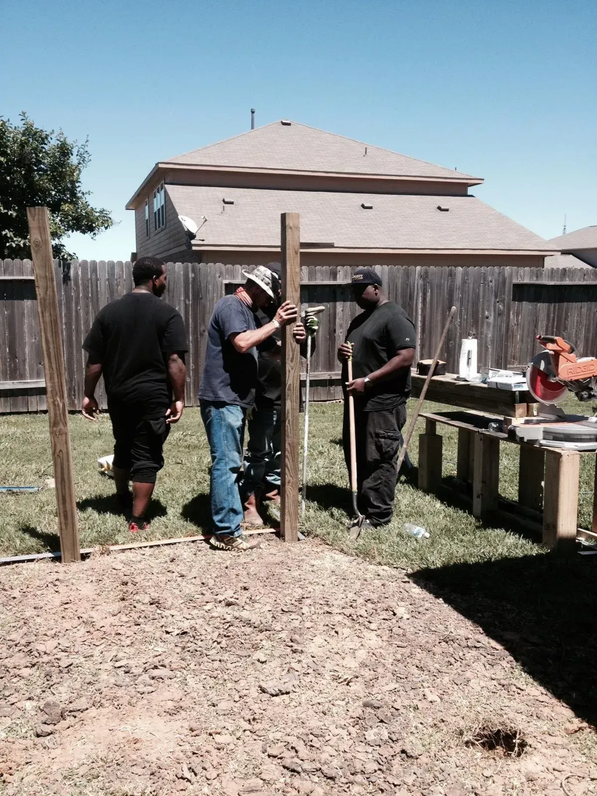 Project manager on a site visit reviewing a property