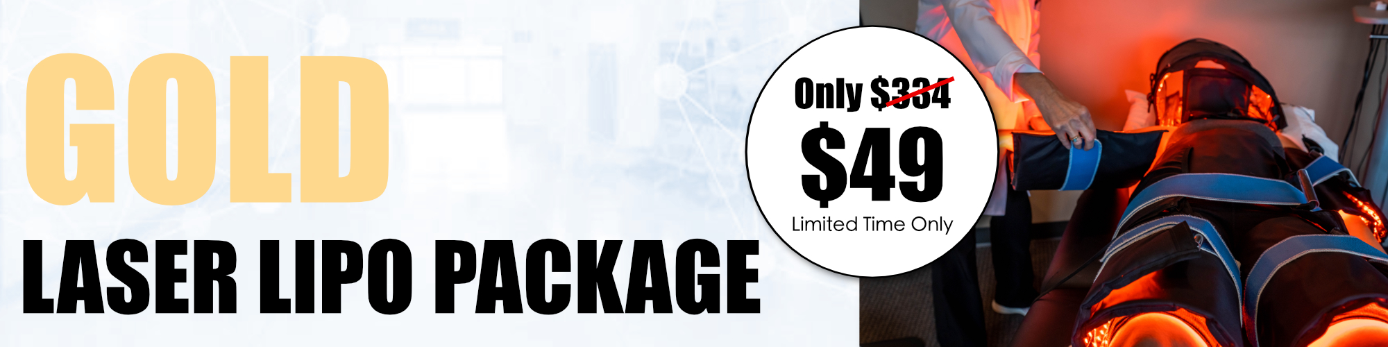 Gold Laser Lipo Package Only $49