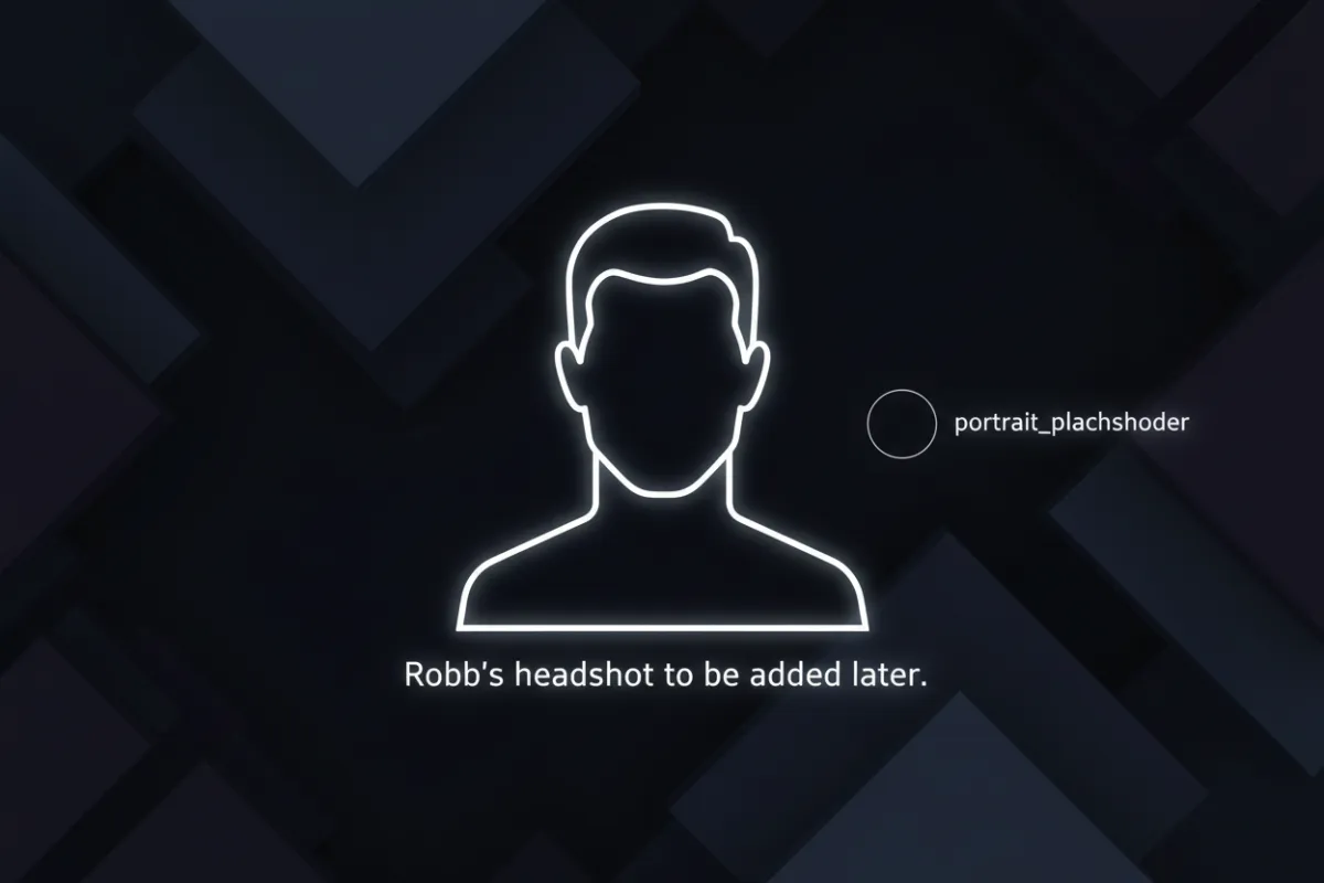 Robb's headshot to be added later