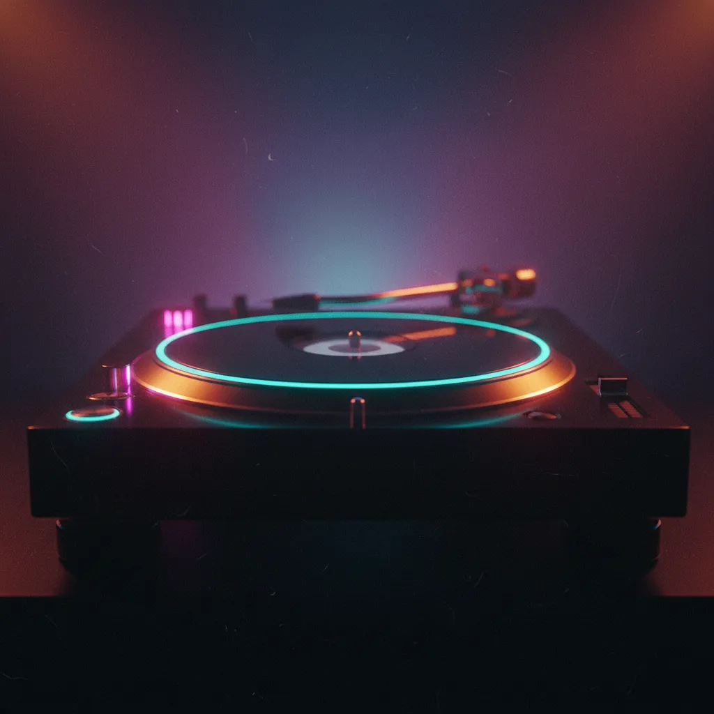 Retro DJ Turntable