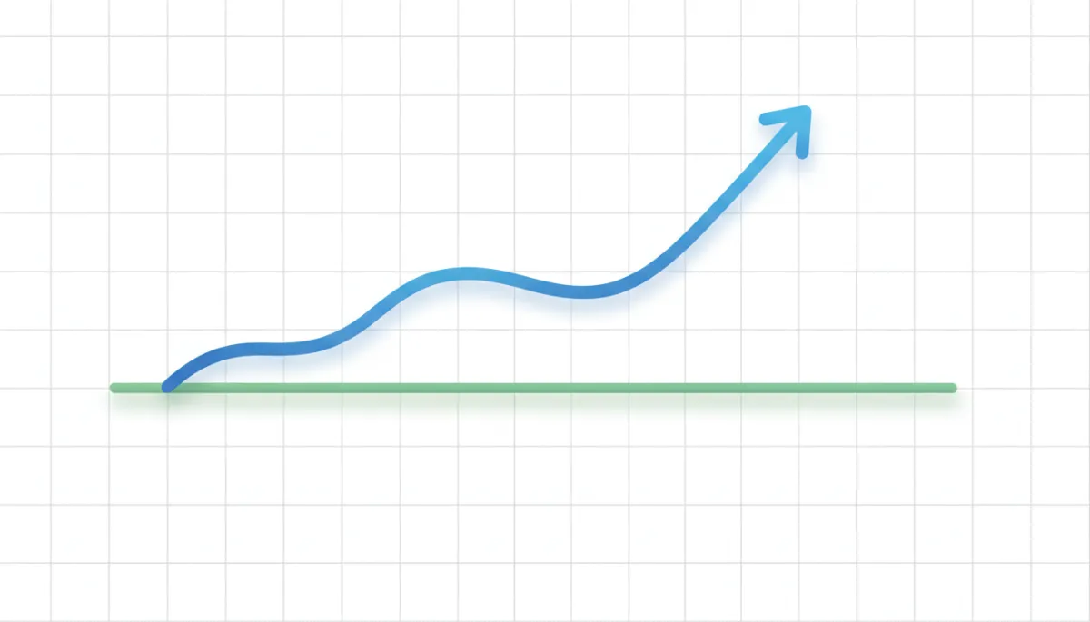 Illustration of indexed cash value growth versus traditional savings