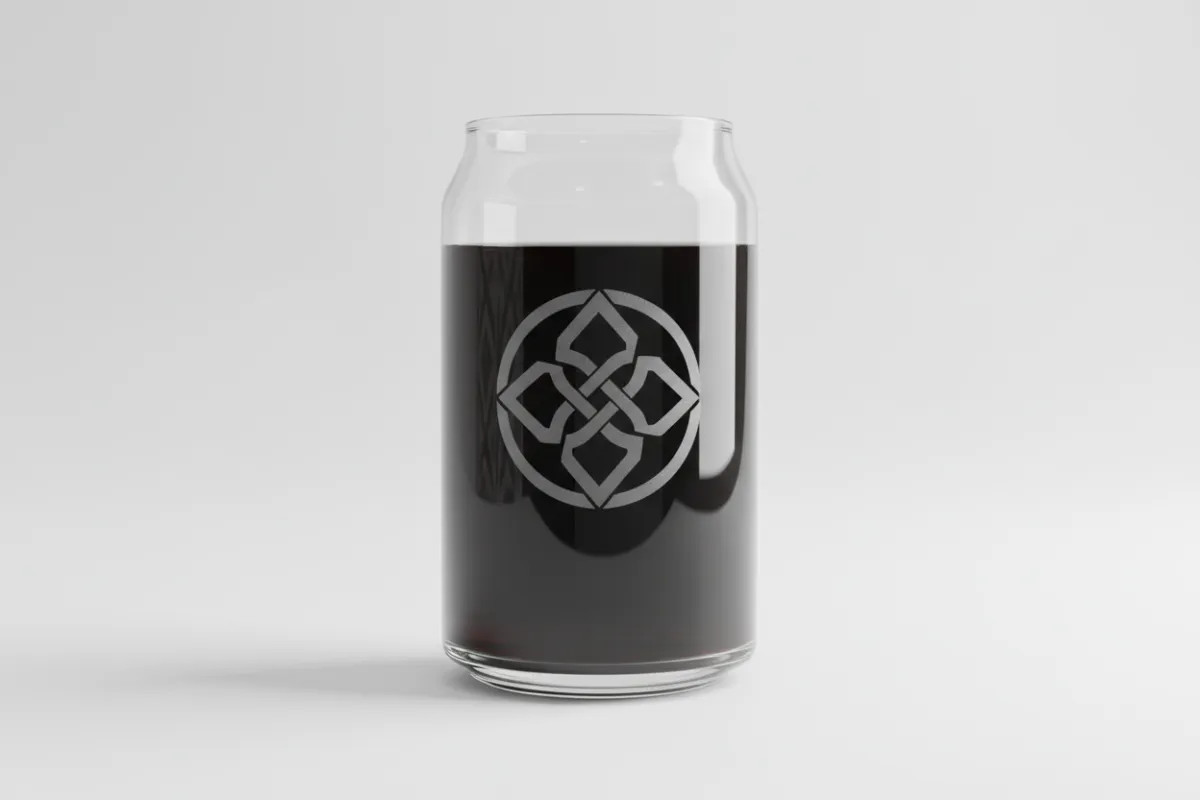 Halo Engraved Glass Can product image