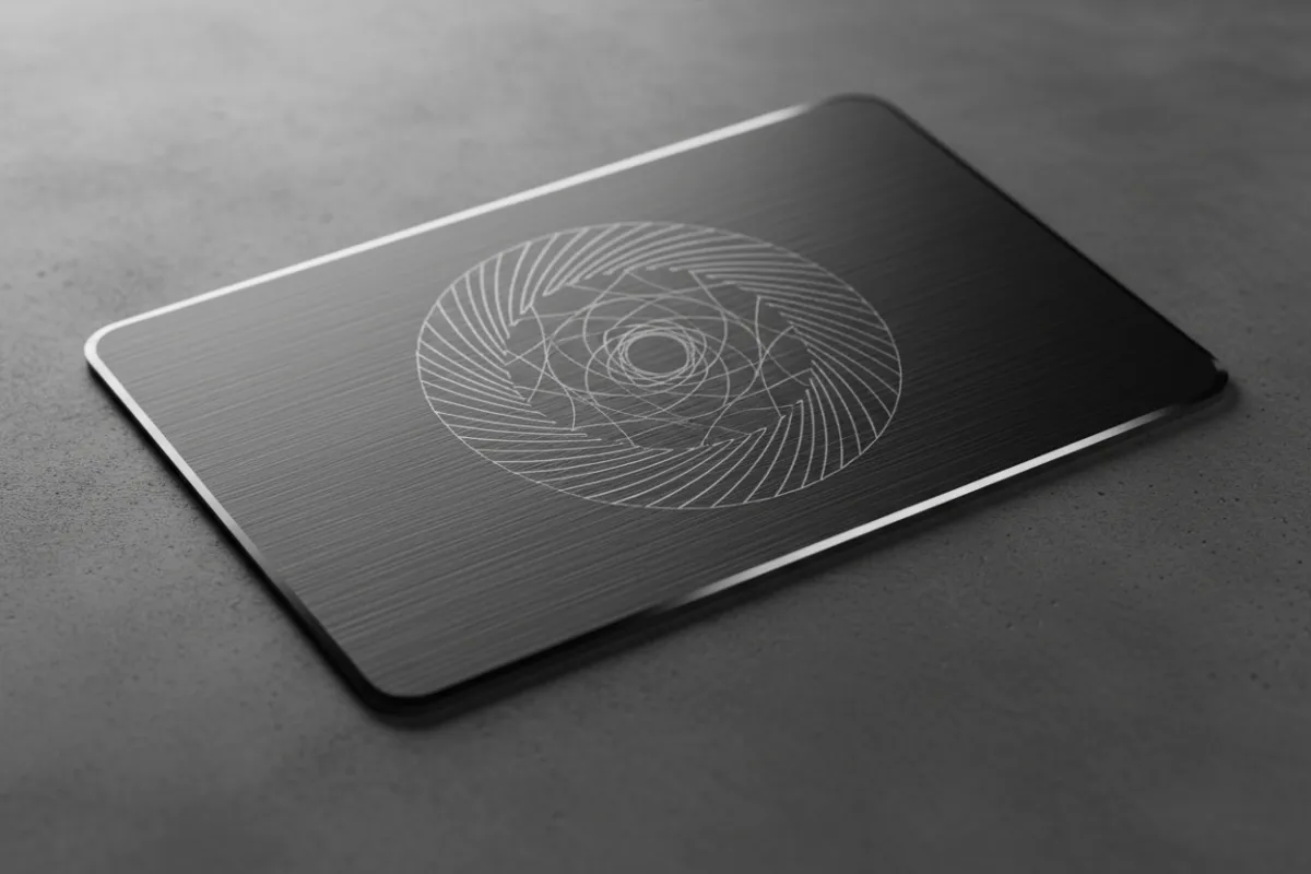 VectorLine Engraved Metal Card product image