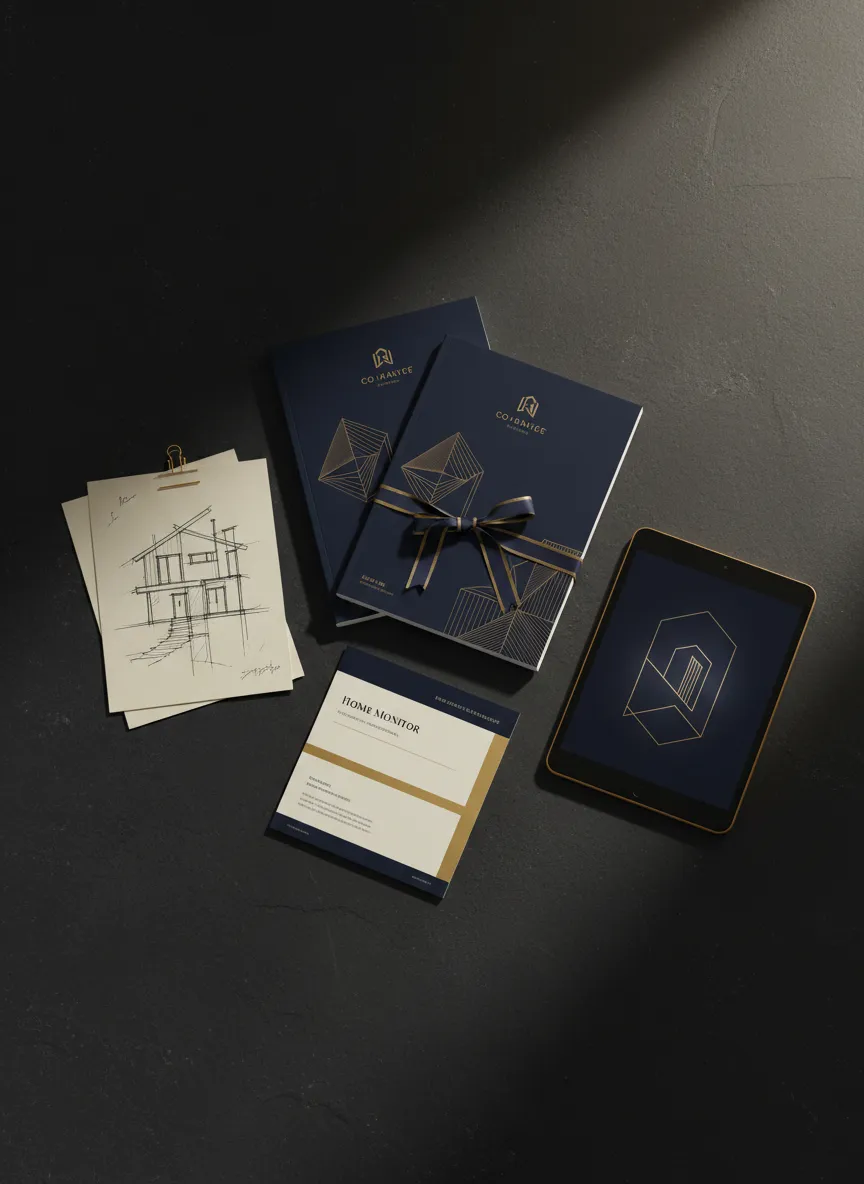 Premium marketing materials for Realtor partners including co-branded magazines and home monitor reports