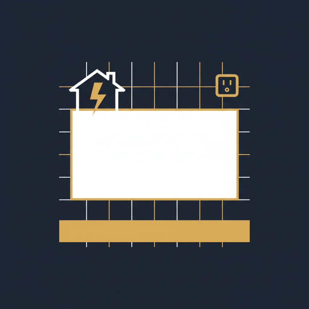 Sample social media post design for an electrician