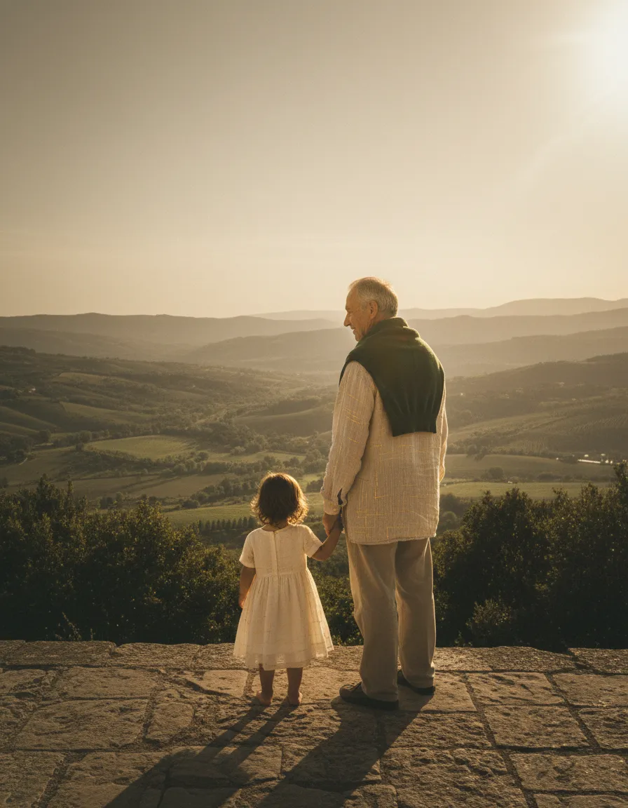 Historic family estate overlooking the Italian landscape, preserved for generations