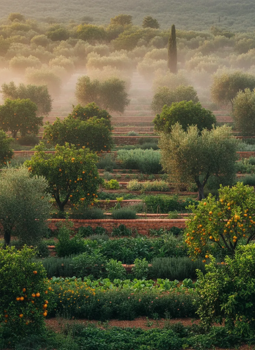 Regenerative agricultural land and food forests