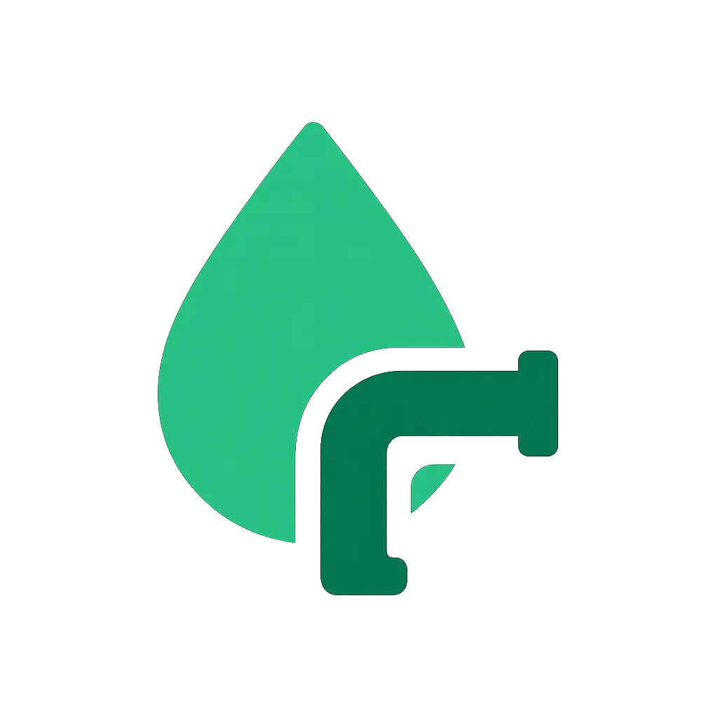 Two Greens Plumbing Icon Logo