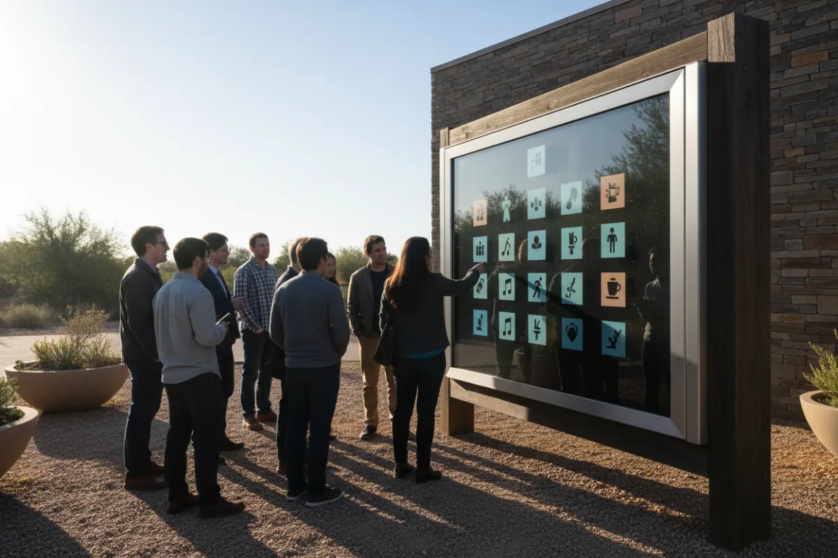 St. Stephen Baptist Church campus display with event schedule