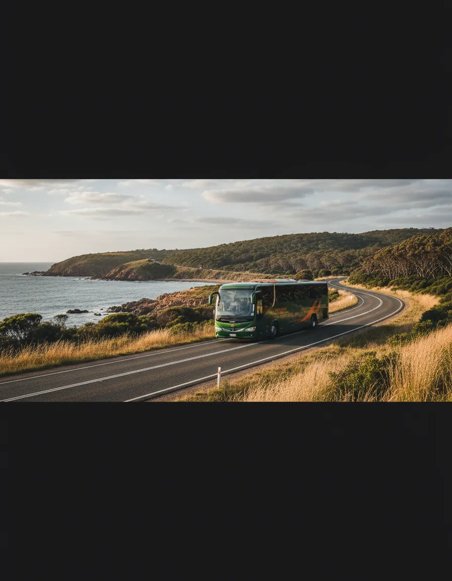 Coach or road to Cape Jervis