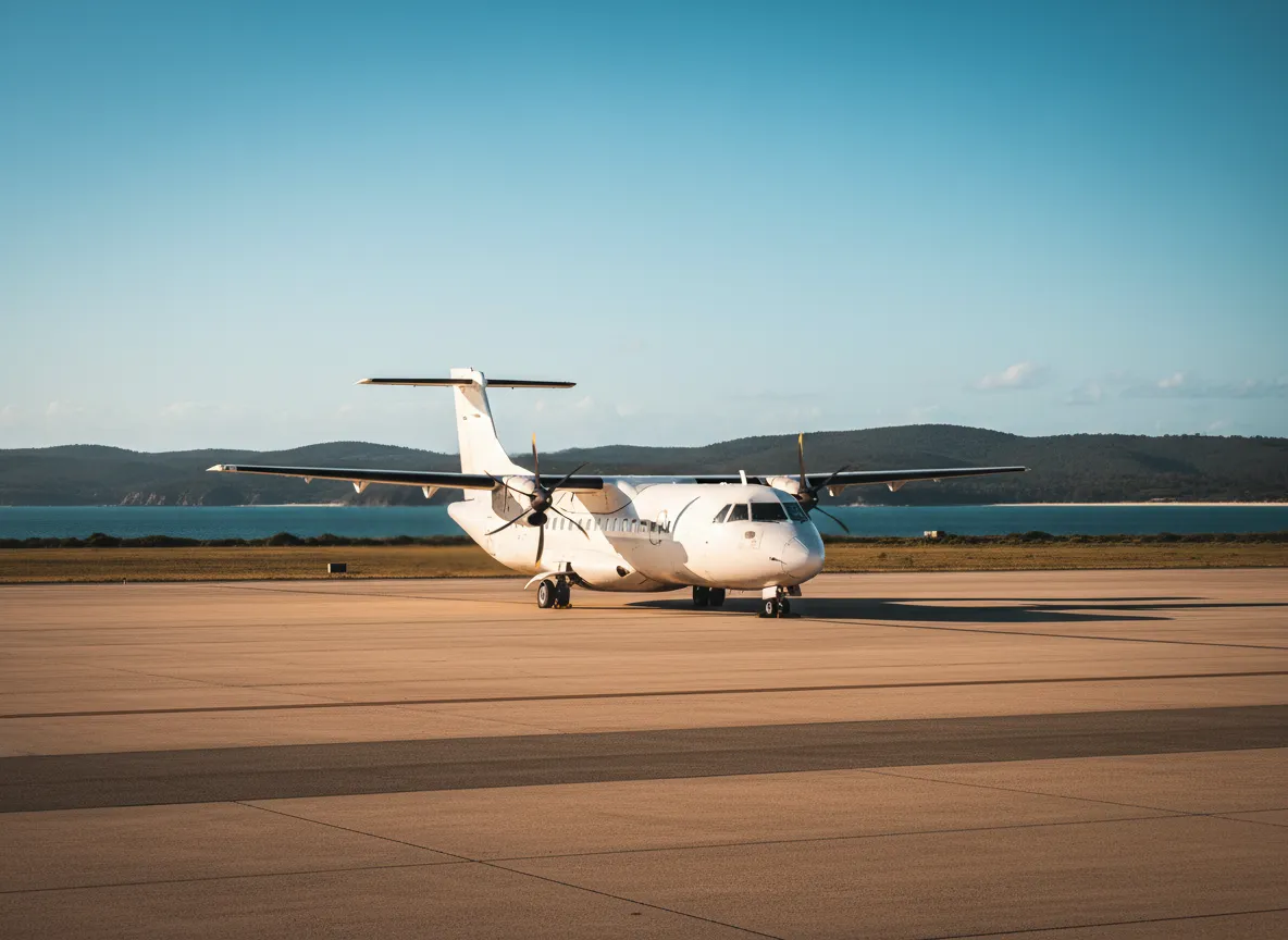 Small aircraft at Kingscote Airport, Kangaroo Island
