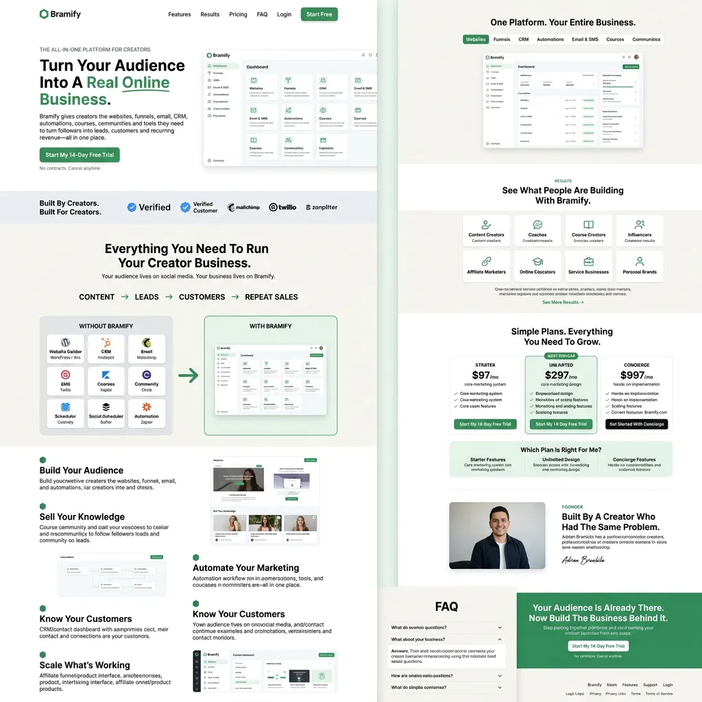 Build your audience lead capture dashboard screenshot