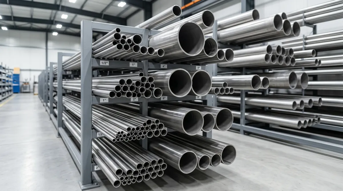 Stainless steel tubes and pipes of various sizes