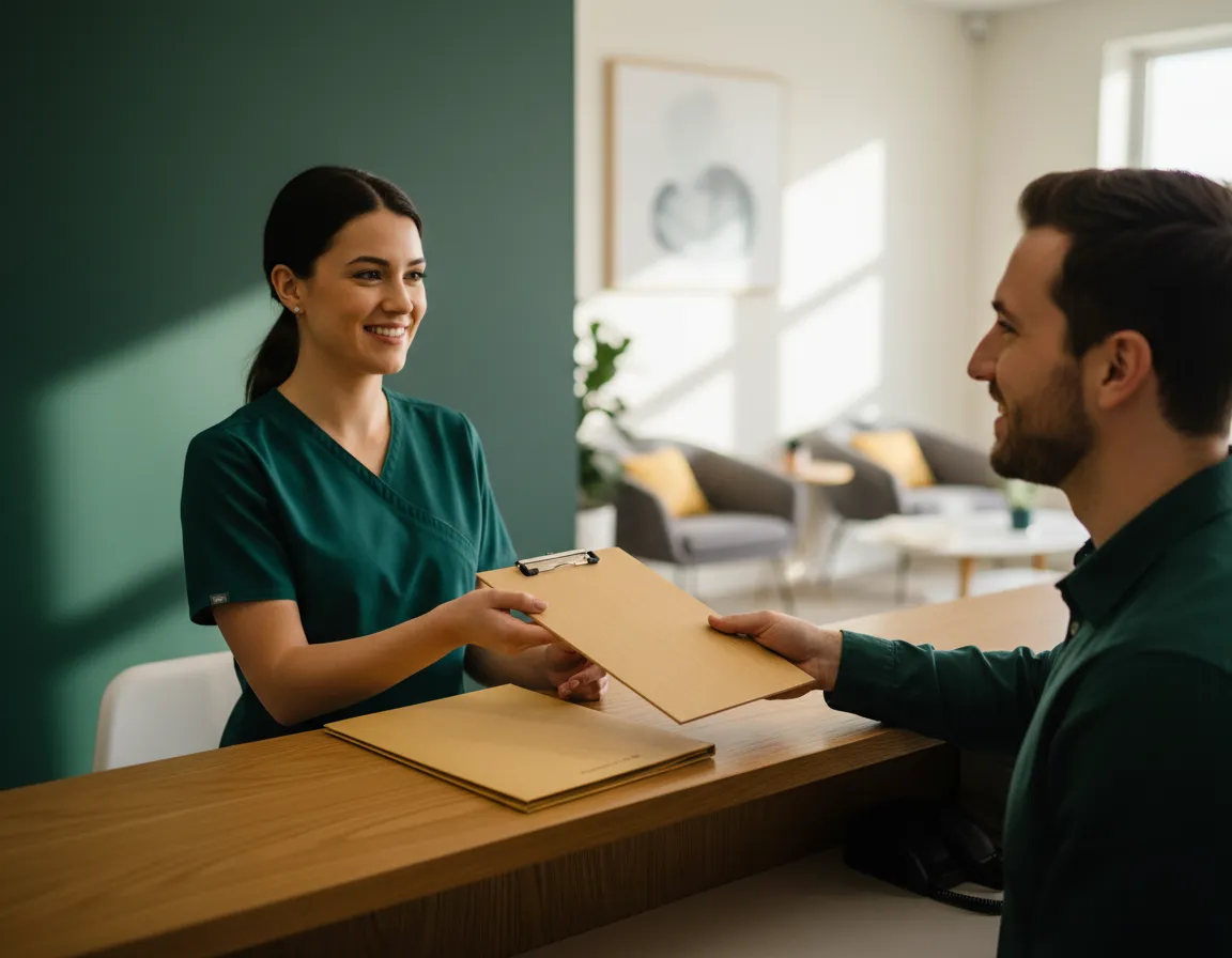 Front desk patient communication