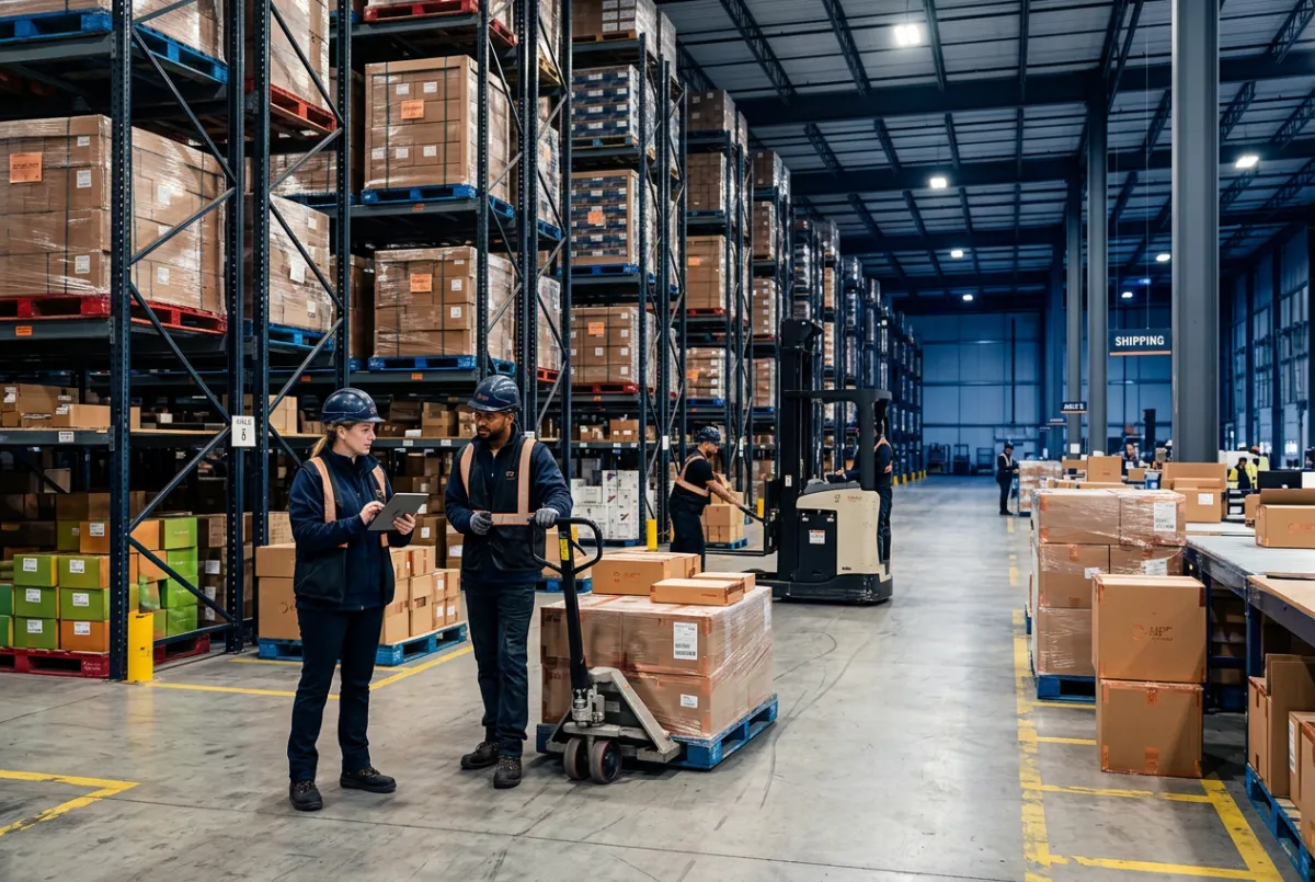 Commercial warehouse inventory distribution center