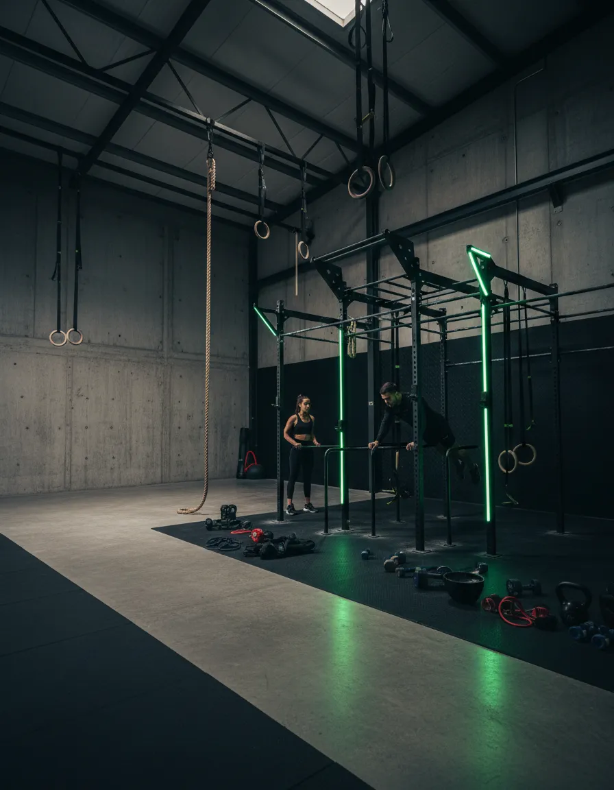 BodyProject training facility showing custom equipment and athletes