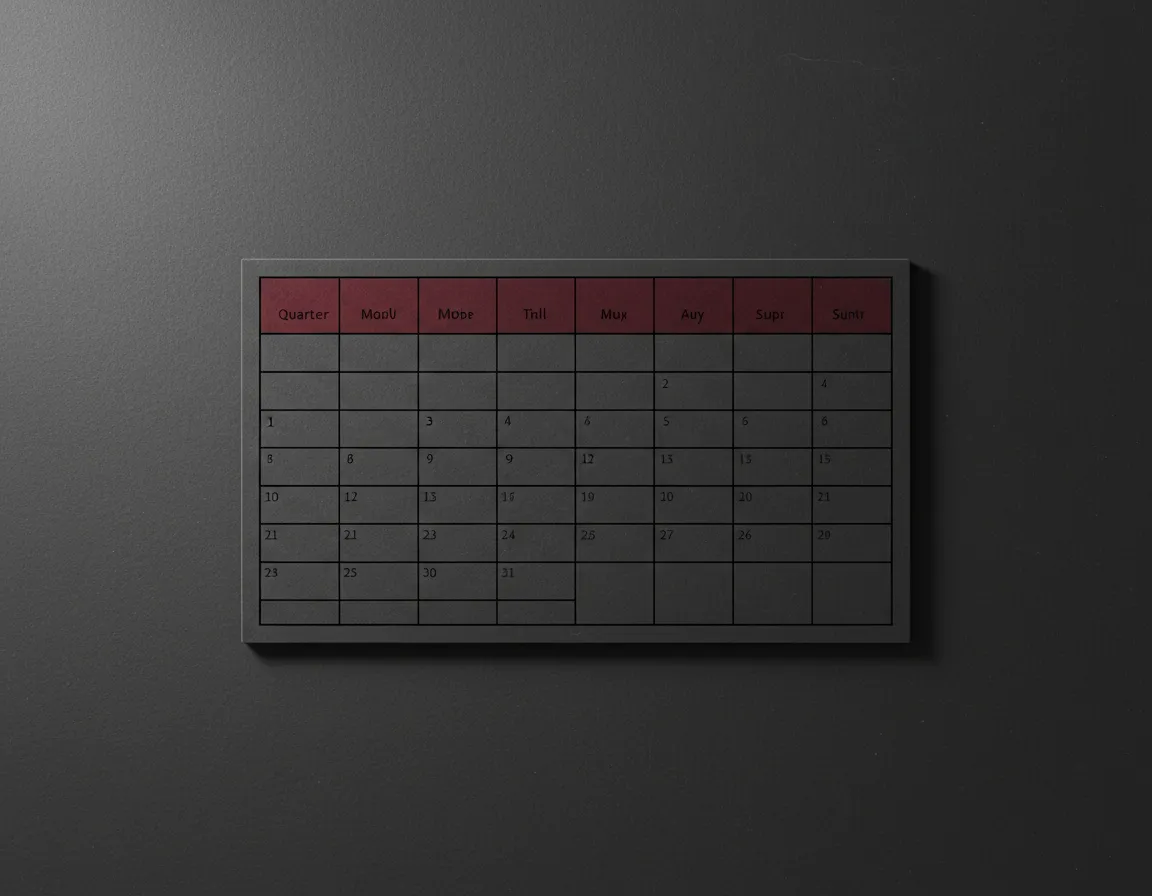 Plan d'action trimestriel