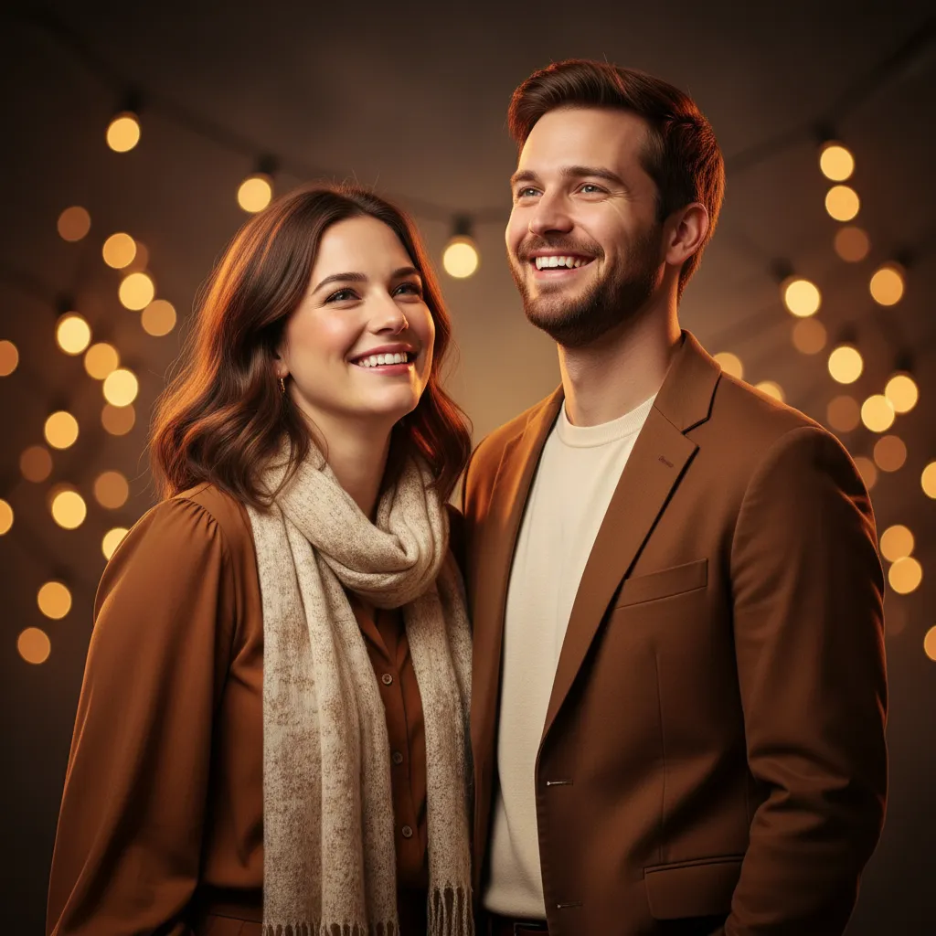 Customer portrait of Sophia and Liam
