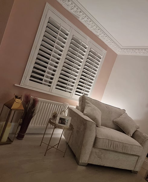 Living Room Shutters in Gateshead