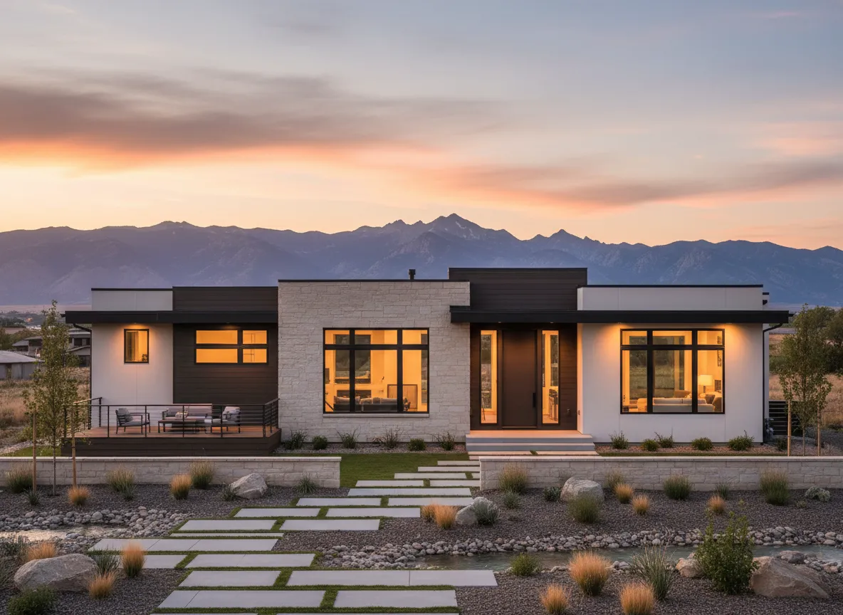 Modern Utah rental home exterior