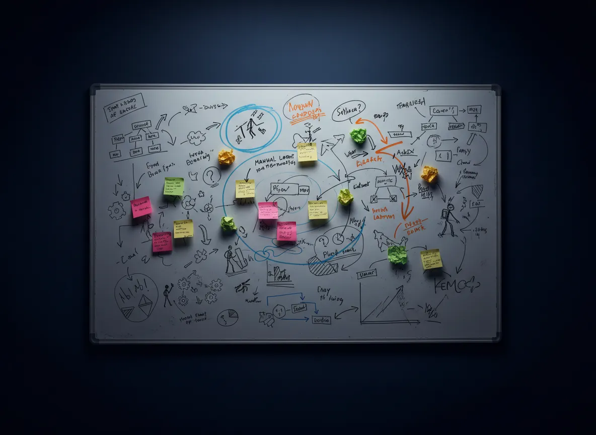 Chaotic whiteboard and manual operations