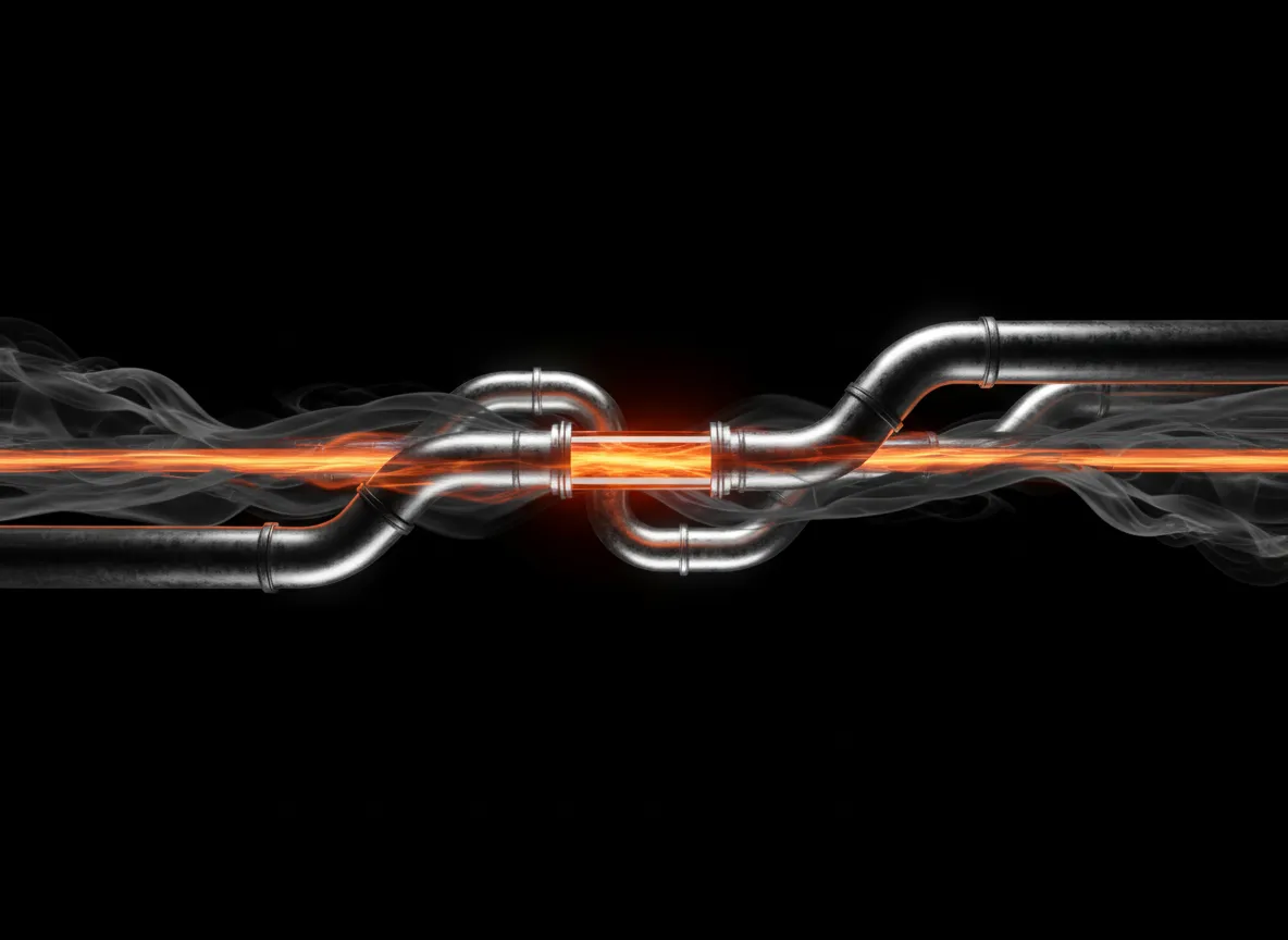 High contrast pipeline architecture visualisation