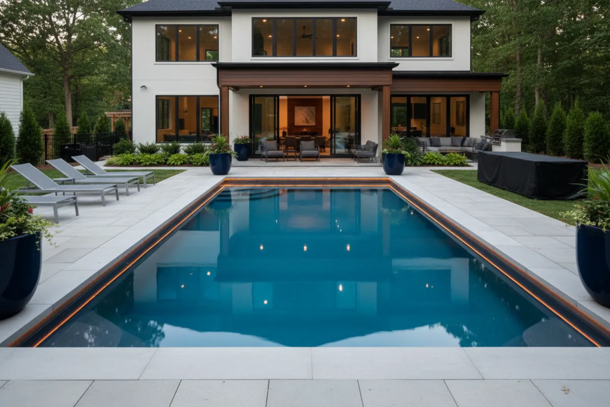 Fiberglass Pool Construction Example