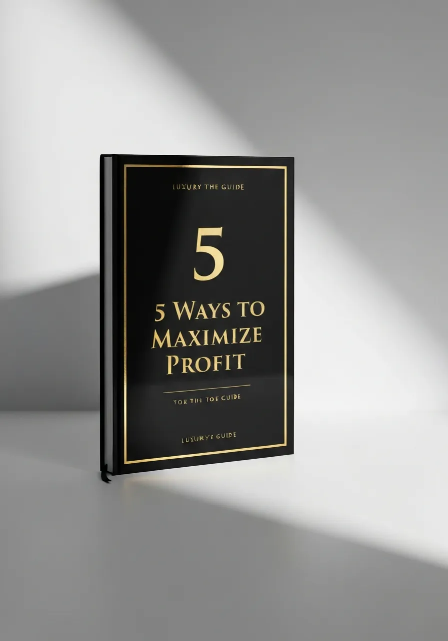 5 Ways to Maximize Profit Premium eBook Mockup
