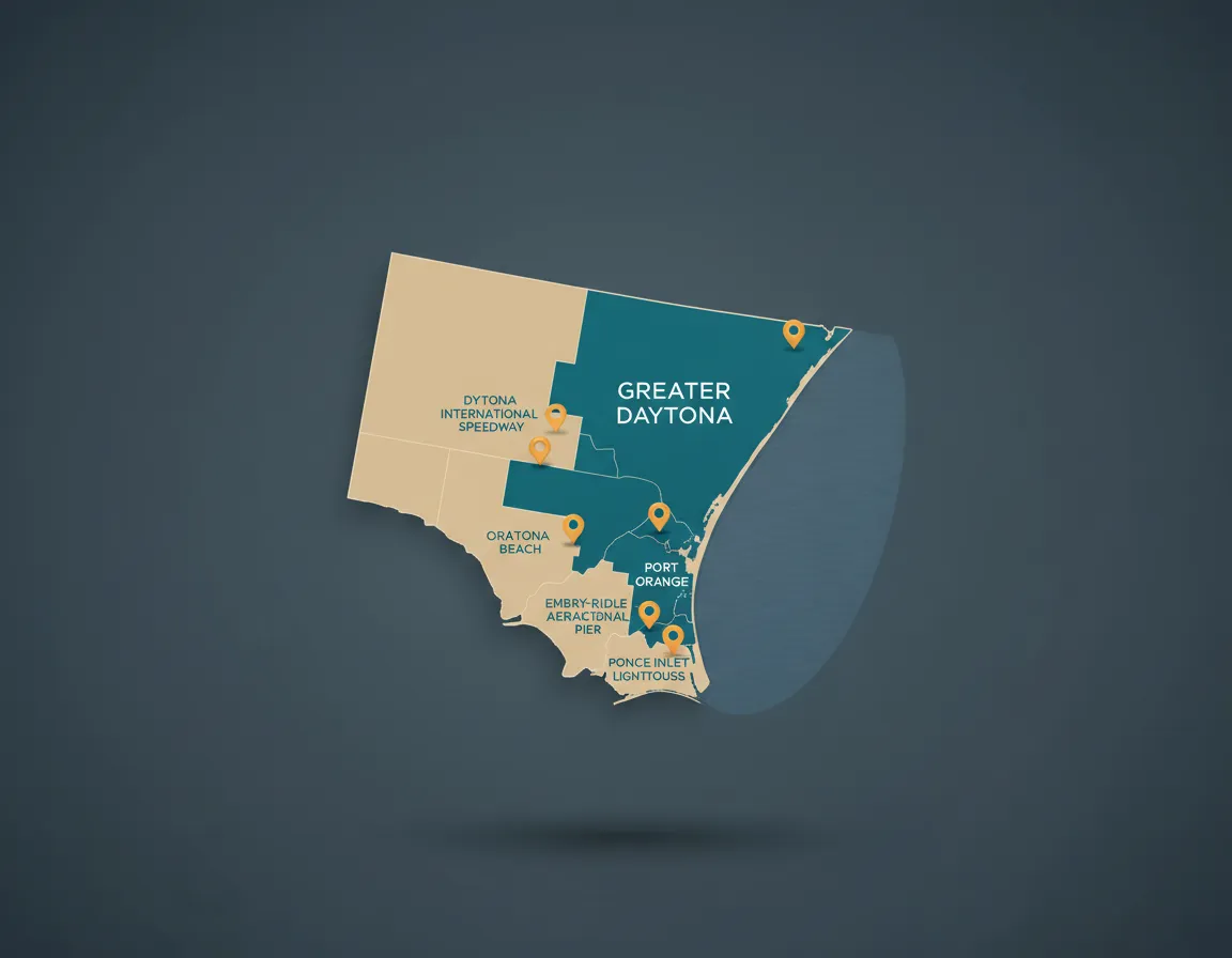 Greater Daytona Regional Map Highlight
