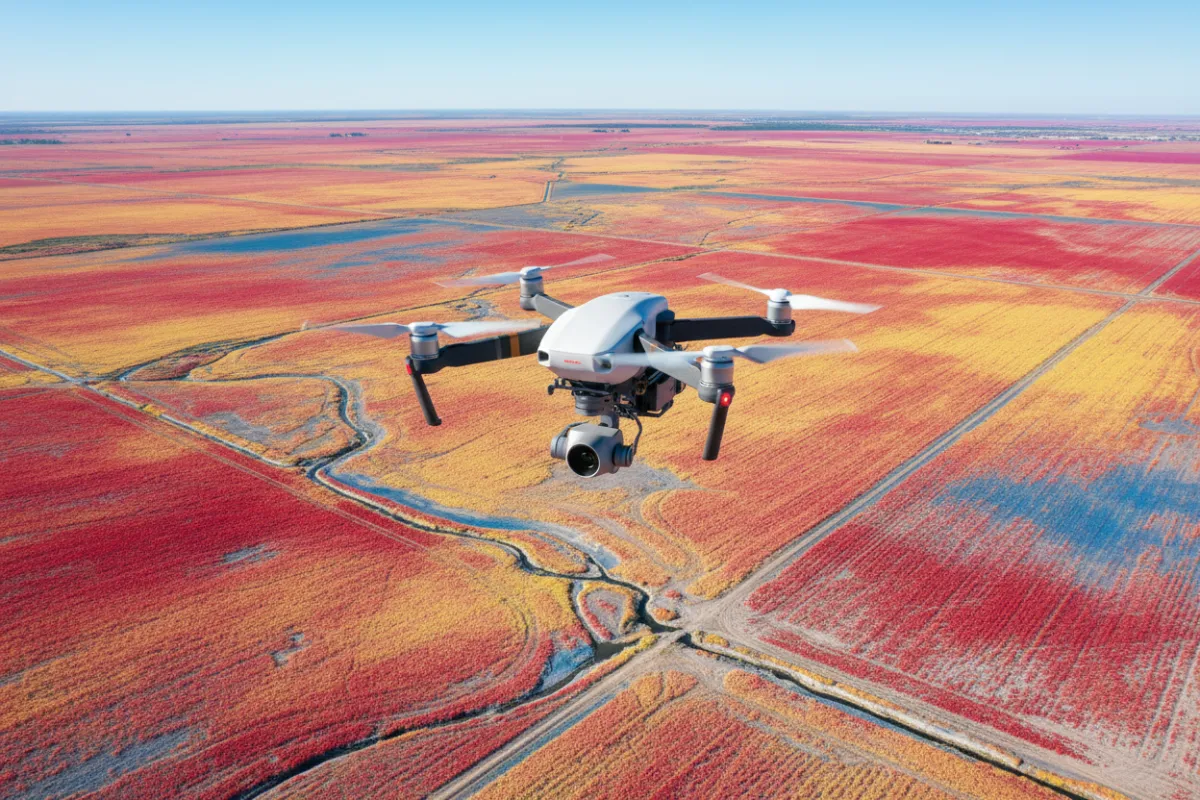 Drone surveying and NDVI farmland mapping