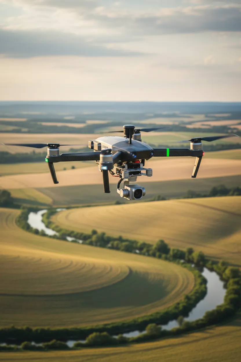 Agricultural drone surveying UK farmland