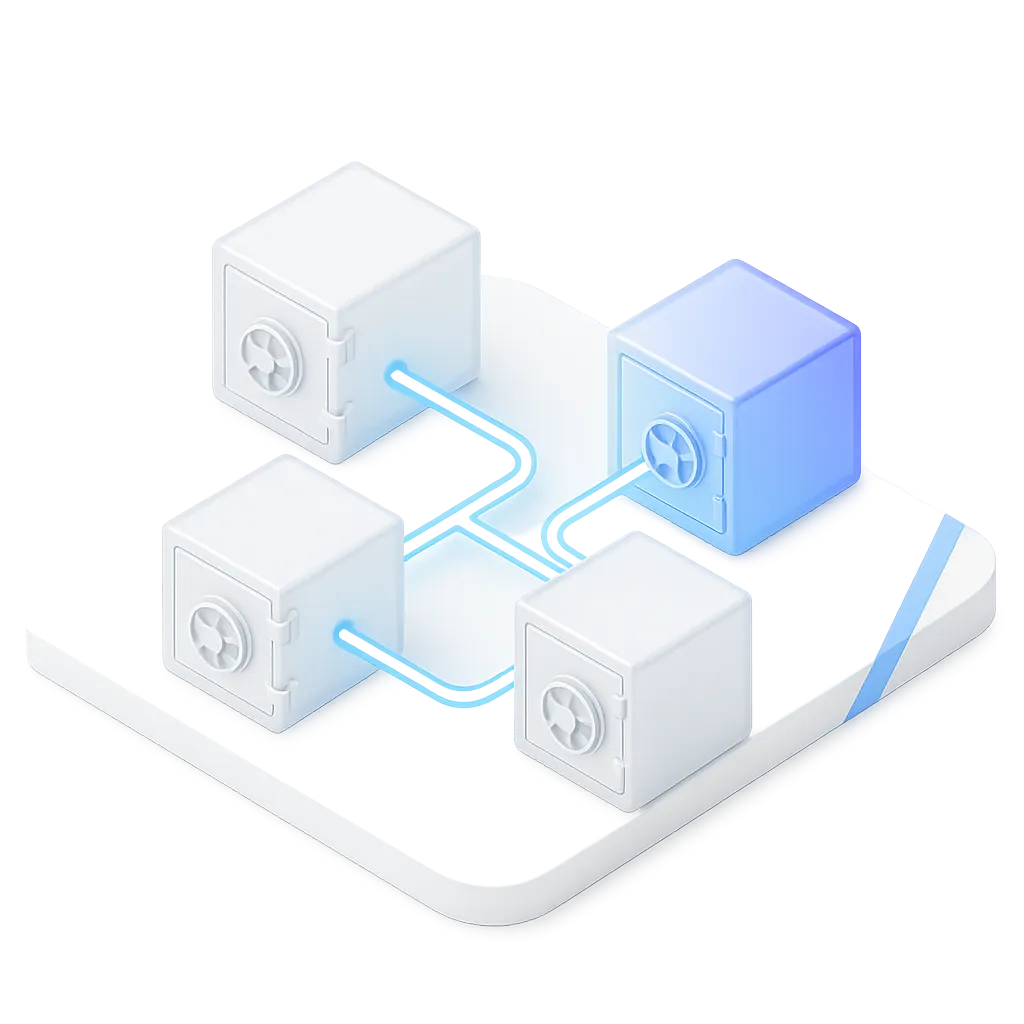 Conceptual rendering of secure, hybrid sovereign architecture for data control