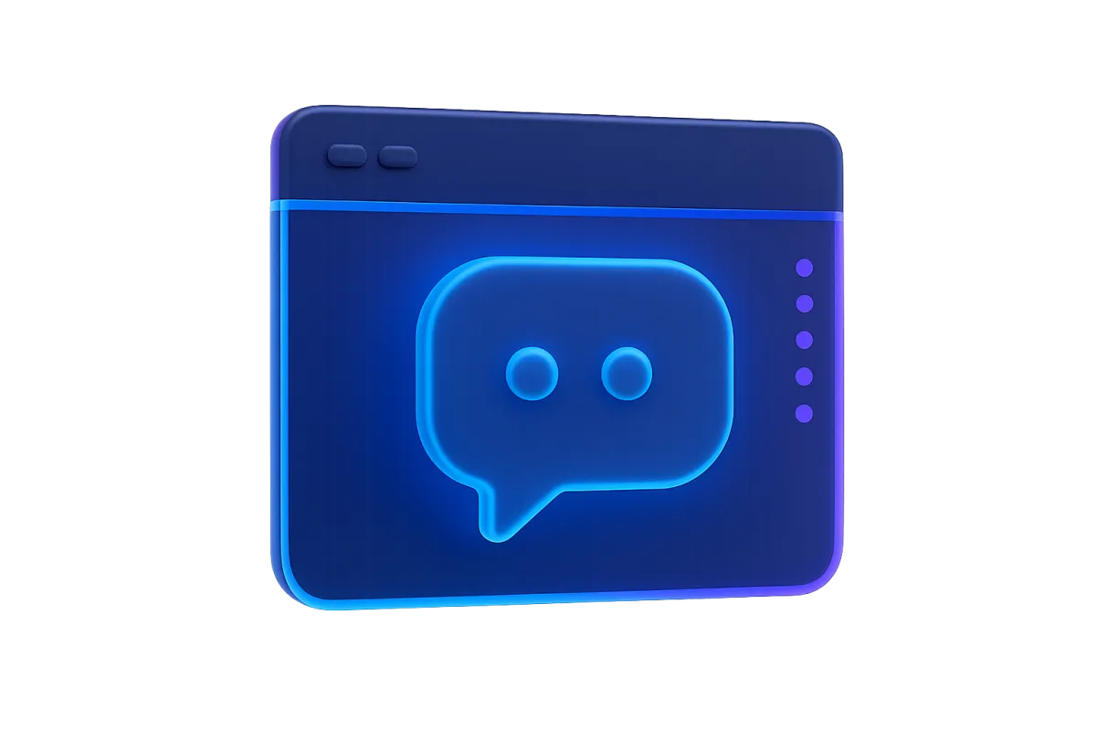 ERVA AI Web Chat interface