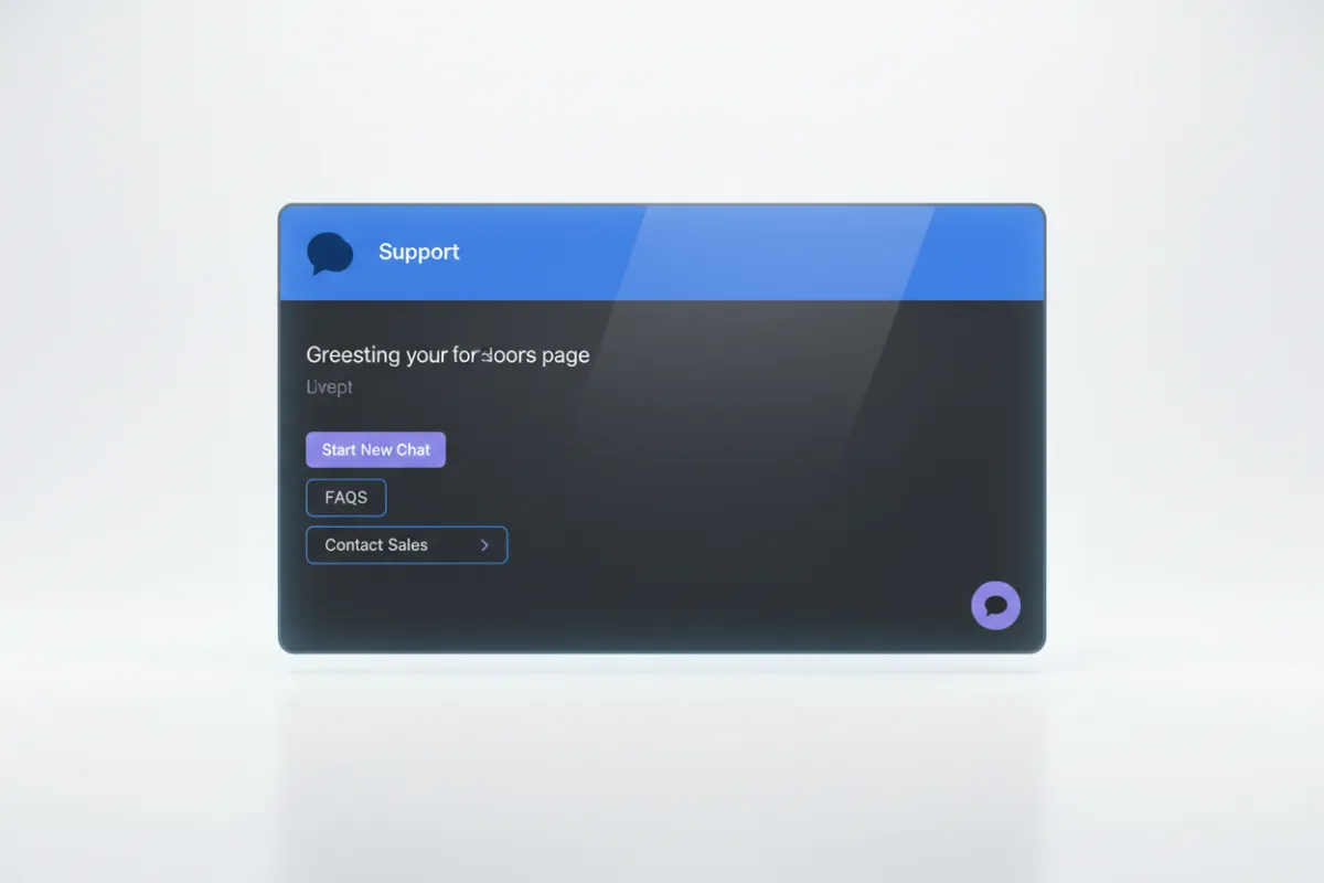 Erva chat interface showing context-aware greeting