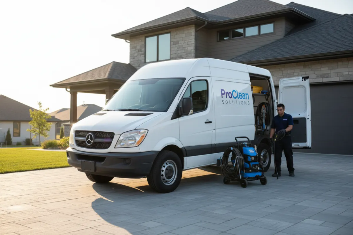 ProClean Solutions service vehicle out in the field
