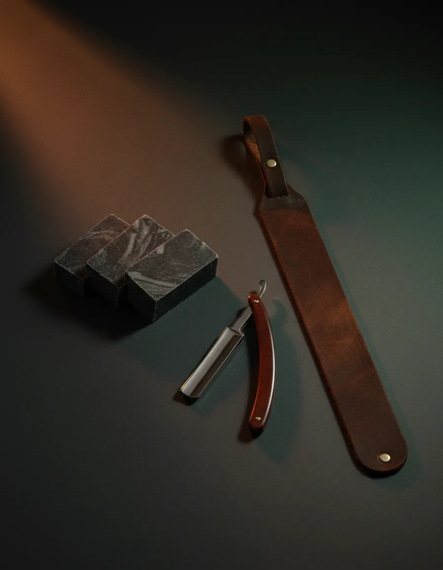 Gentlemen's Reserve Collection laid out on a dark surface