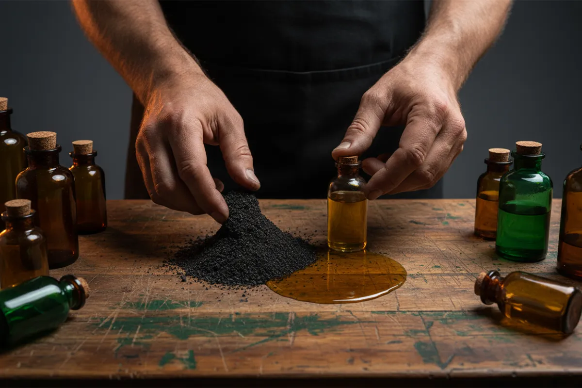 Selecting raw natural ingredients