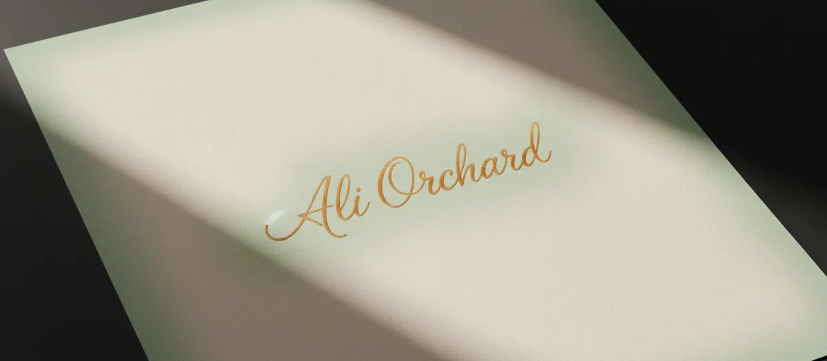 Ali Orchard Signature